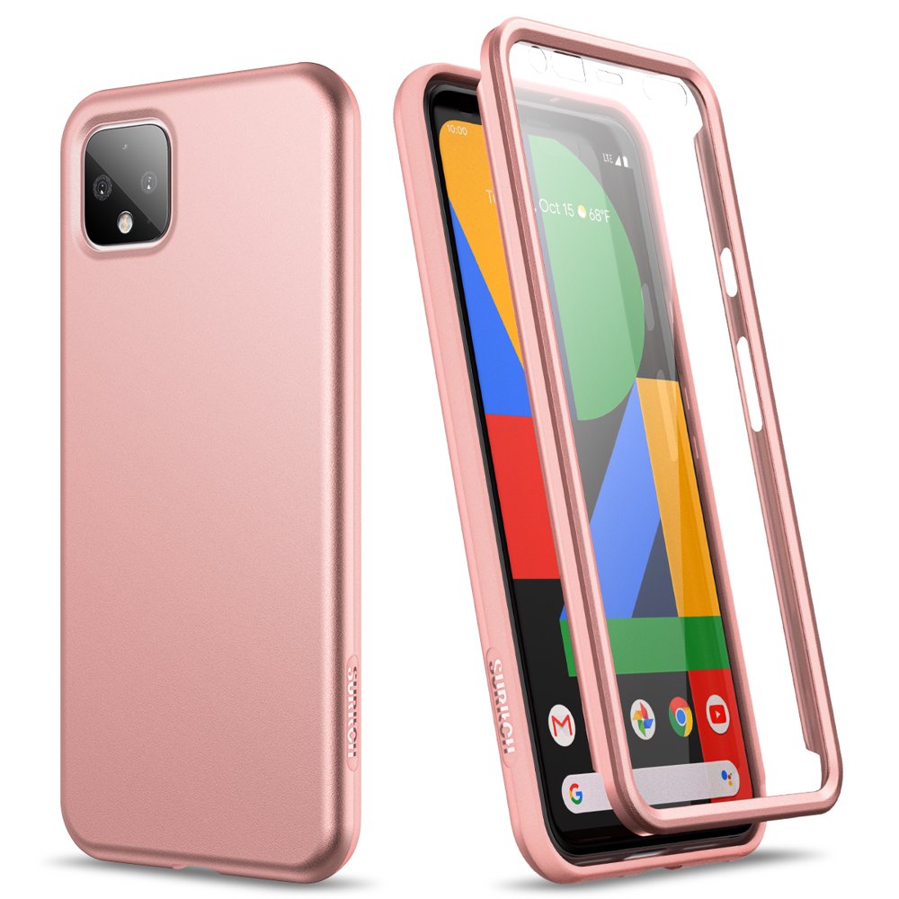 SURITCH Case for Google Pixel 4 XL, Built in Screen Protector Slim Soft