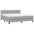 thumbnail image 3 of moobody Box Spring Bed with & Gray King Fabric, 3 of 7