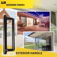 thumbnail image 2 of PGT 10" Black Sliding Door Handle Set Kit with Thumb Latch Lever, and Screws | Interior or Exterior Replacement Patio Door Handle with 3-7/8" Hole Spacing | Fix Repair PGT Door Hardware, 2 of 7