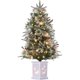 thumbnail image 1 of 2 - piece set: three ft imitation fiber optic light christmas tree con 78 LED lights, potted xmas tree, y elk light box, 1 of 9