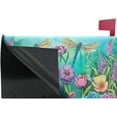 thumbnail image 4 of Spring Peonies Hydrangeas Daisy Flowers Dragonfly Magnetic Mailbox Cover MailWraps Garden Yard Home Decor for Outside Standard Size-18"x 20.8"\u2026, 4 of 5