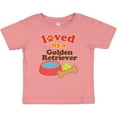 thumbnail image 3 of Inktastic Golden Retriever Loved by a Boys or Girls Baby T-Shirt, 3 of 5