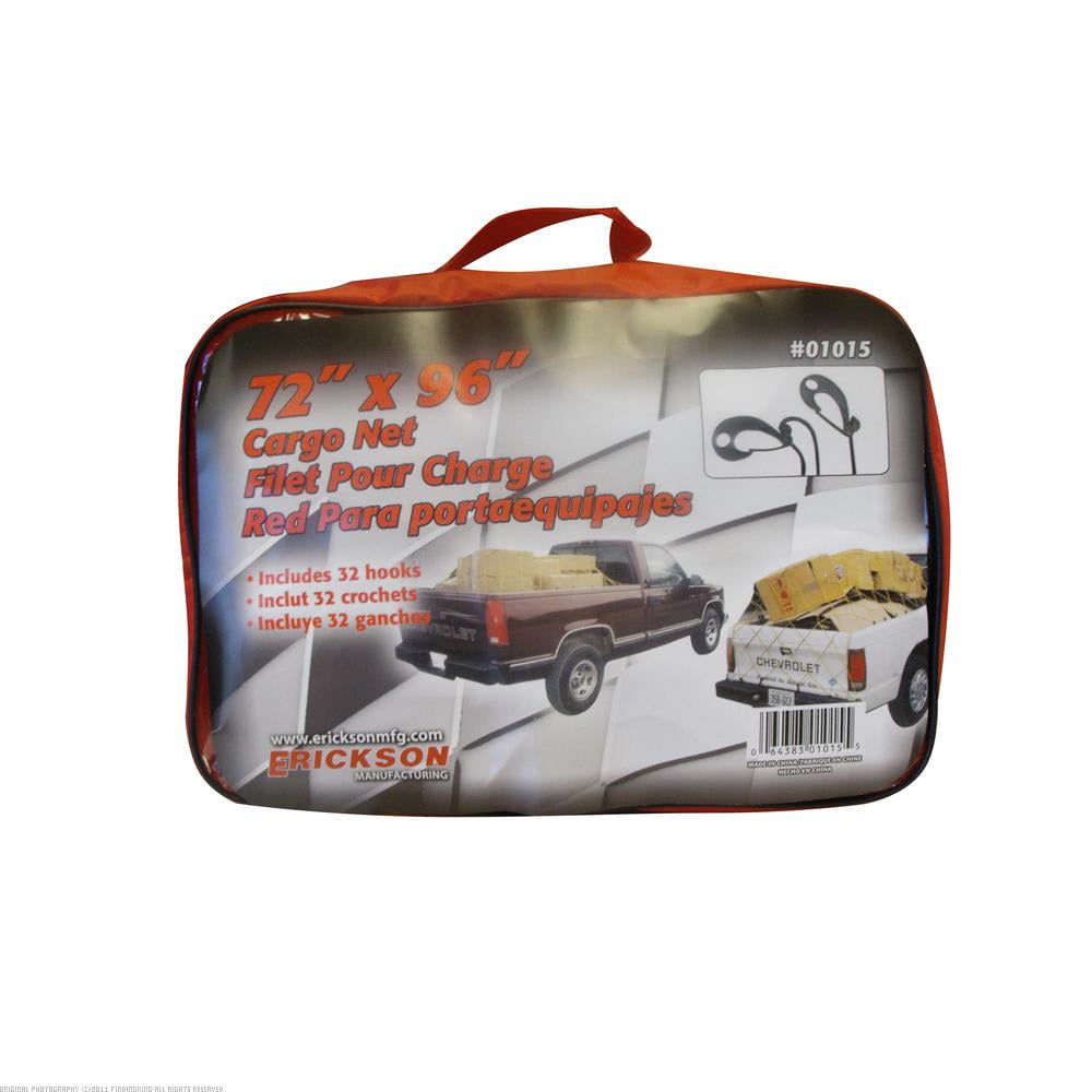 Erickson 01015 Black 72" x 96" Cargo Net with Carry Bag