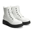 thumbnail image 2 of DREAM PAIRS Women Ankle Combat Boots Lace-up Fashion Soft Flat Booties, 2 of 7