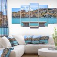 thumbnail image 1 of Seafront Bench in Port Santo Stefano - Extra Large Seashore Canvas Art, 1 of 3