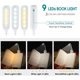 thumbnail image 3 of Luz de lectura de 9 LED, lámpara de luz de lectura recargable en 3 modos de brillo (blanco frío/amarillo cálido), luz de lectura de atenuación gradual para libros en la cama, luz de clip de libro para esquí esquí Gafas de esquí, 3 of 5