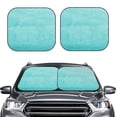 thumbnail image 2 of Vsdgher Blue And Turquoise Print Car Windshield Sun Shade, Reflective Sunshade Window Sunshade Sun Visor Protector Fit for Cars,Trucks,SUVs-Small, 2 of 6
