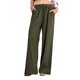 thumbnail image 1 of Women Plain Drawstring Waist Straight Leg Casual Pants Trousers Summer, 1 of 5