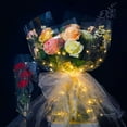 thumbnail image 5 of Luminous LED Wrapping Paper for Bouquets - 10 Pack of Transparent Flower Packaging, 5 of 9