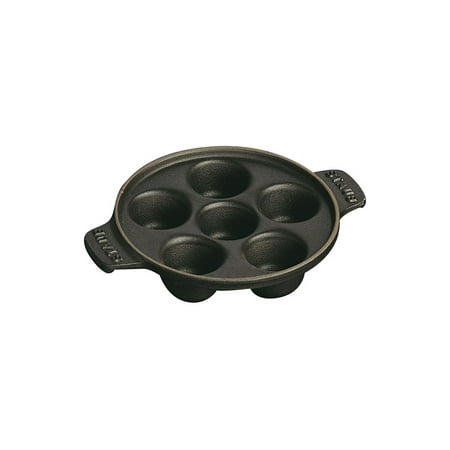 

Staub Cast Iron 5.75 Escargot Dish with 6 holes - Matte Black