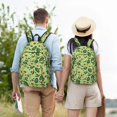 thumbnail image 6 of Balery Avocado With Seeds Vintage Canvas Backpack for Men and Women - Large Capacity, Durable Travel Laptop Bag for School, Work, Hiking, and Outdoor Activities, 6 of 7