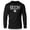 Silver on Black, variant on GYMISH "IRON ADDICT" Lightweight Long Sleeve Hooded T-Shirt for Men – Funny Gym Hoodie, Bodybuilding & Fitness Training Shirt
