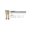 thumbnail image 4 of Dickies Mens 15 Loose Fit Multi-Use Pocket Work Shorts, 34, Khaki, 4 of 4