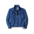 thumbnail image 2 of Woman Within Plus Size Stretch Denim Jacket Cropped Jean Jacket, 2 of 6