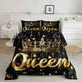 thumbnail image 2 of Erosebridal Glittering Diamond Bedding Sets Full with Comforter,Queen Crown Duvet Insert,Graffiti Pattern Comforter Sets Full Size For Men Women,Ightweight Room Decor Reversible,3-Piece, 2 of 8