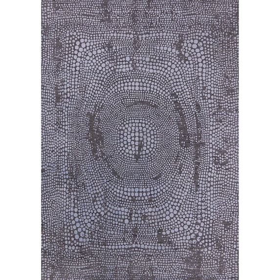 Ahgly Company Machine Washable Indoor Rectangle Industrial Modern Plum Purple Area Rugs, 2' x 4'