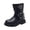 Black, variant on Children's Boots, Single Boots, British , Side Zipper Short Boots