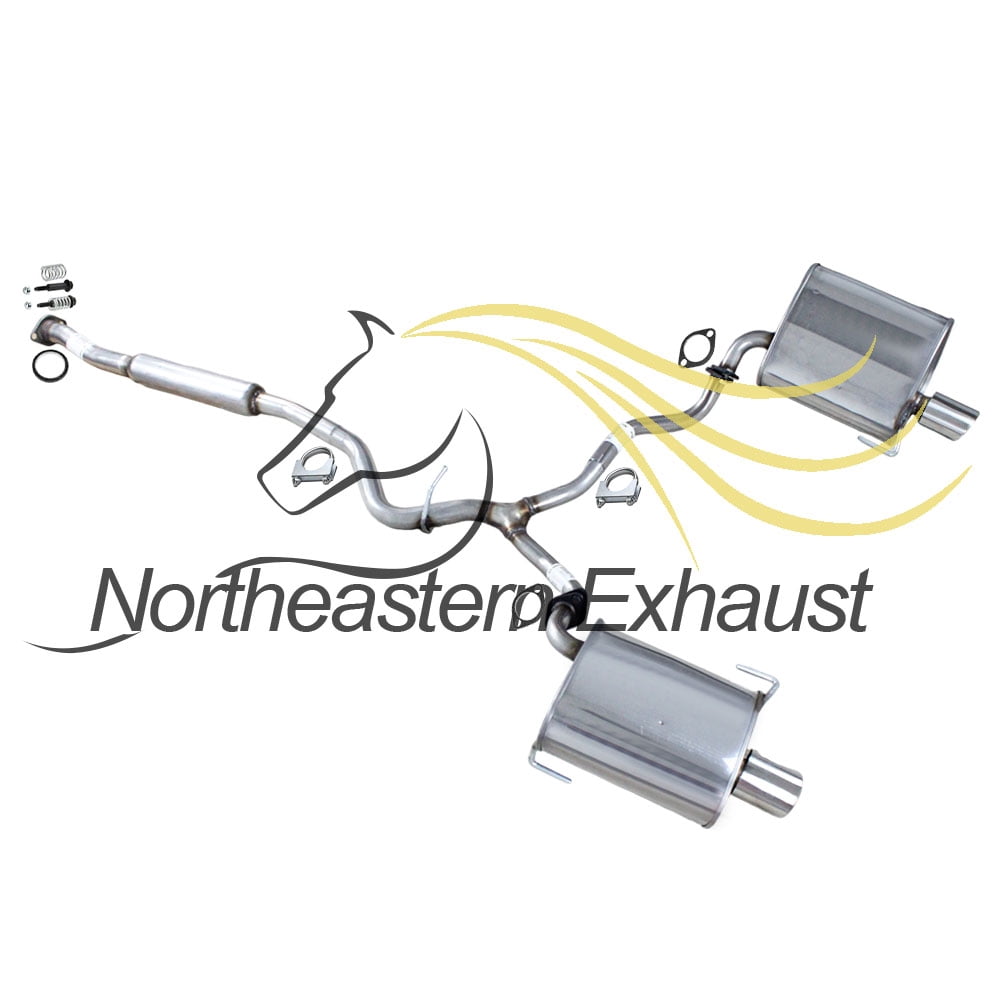 Northeastern Exhaust Stainless Steel Resonator Y-Pipe & Dual Muffler Kit Fits 2006–2009 Subaru Legacy 2.5L Sedan Direct Fit
