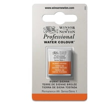 Winsor & Newton Professional Watercolor - Burnt Sienna, Half Pan
