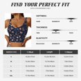 thumbnail image 4 of Rateoe Autumn Leaves With Blue Print Womens' Sports Bras Scoop Neck Sports Vest- Padded U Back Seamless High Impact Support, 4 of 7