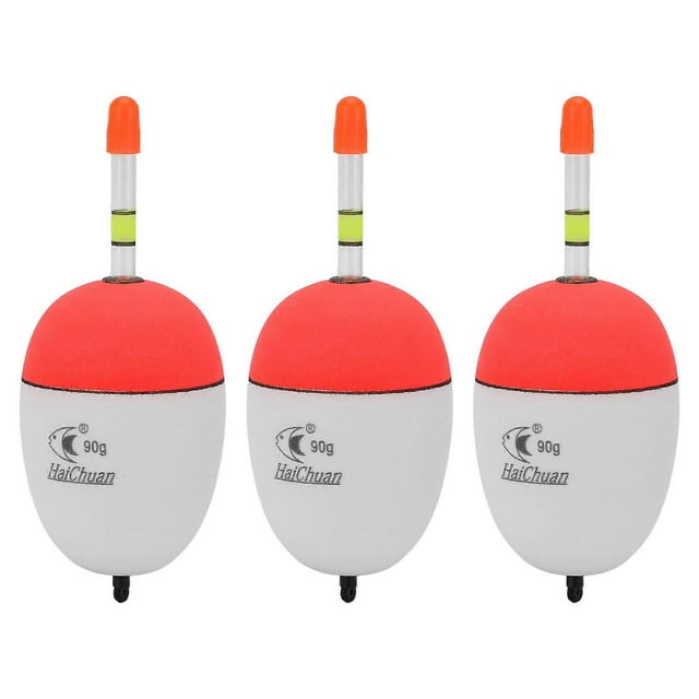 3pcs EVA Luminous Fishing Floats, Plastic Foam Glow Sticks, Sea Fishing Floats, 90g