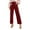 3# Wine, variant on Cyglowse Women Corduroy Wide Leg Pants 2026 Fall Fashion Casual Button Down High Elastic Waist Trousers with Pockets Beige M