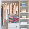 thumbnail image 4 of Yayeee Collapsible Cube Storage Bin with Lid Fabric Closet Decorative Basket with Handles, Charming Floral Pattern, 4 of 7