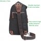 thumbnail image 3 of Mochila Sling Unisex Bandolera Lona Encerada 10 Litros Caqui Petmoko A28, 3 of 7