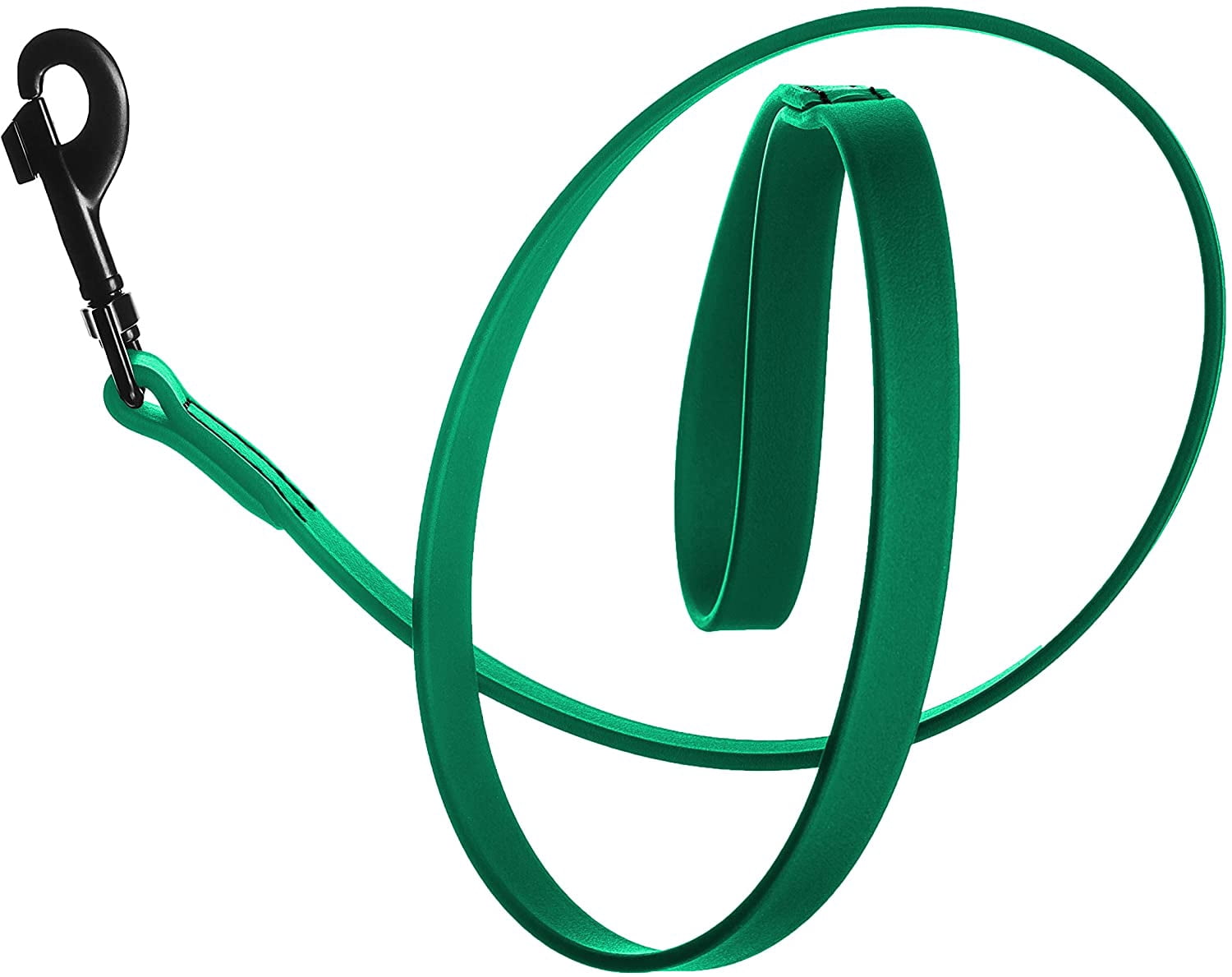 DogLine - Biothane Waterproof Dog Leash Strong Coated Nylon Webbing with Black Hardware Odor-Proof for Easy Care Clean High Performance for Small or Large Dogs(Teal: Width 3/4" | L: 72"(6ft))