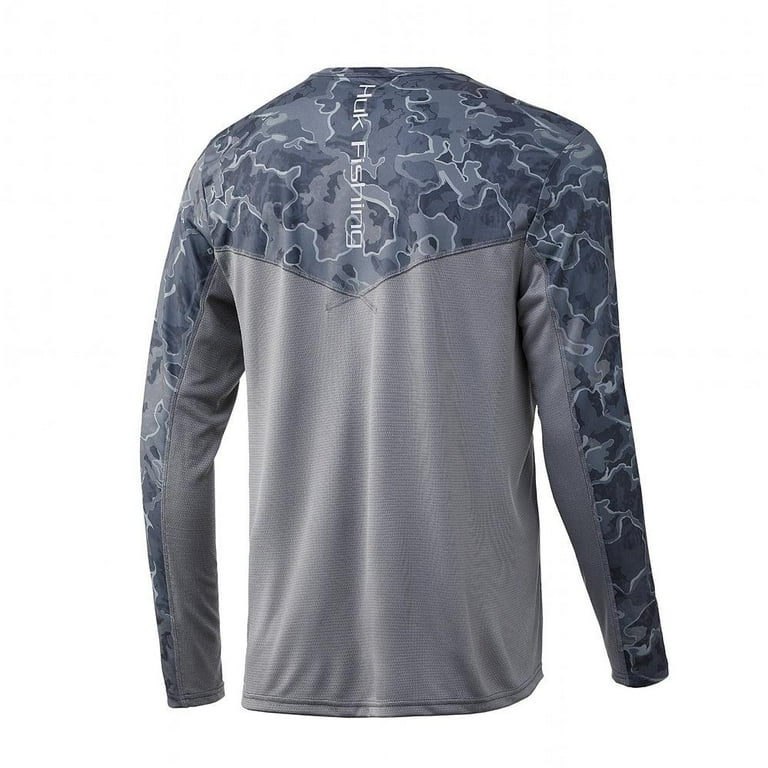 Chemise Pêche Huk Chemise De Pêche HUK Performance Homme XXXL - Camouflage Bleu/Gris - Manches Longues - Occasion TBE Chemise HUK Performance Camouflage XXXL Occasion Pêche