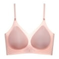 thumbnail image 4 of Bras for Women,Thin Cool Seamless Bra for Large - Soft Jelly Support Design for Breathability and Comfort,Sports Bras for Women,Pink,XL, 4 of 7