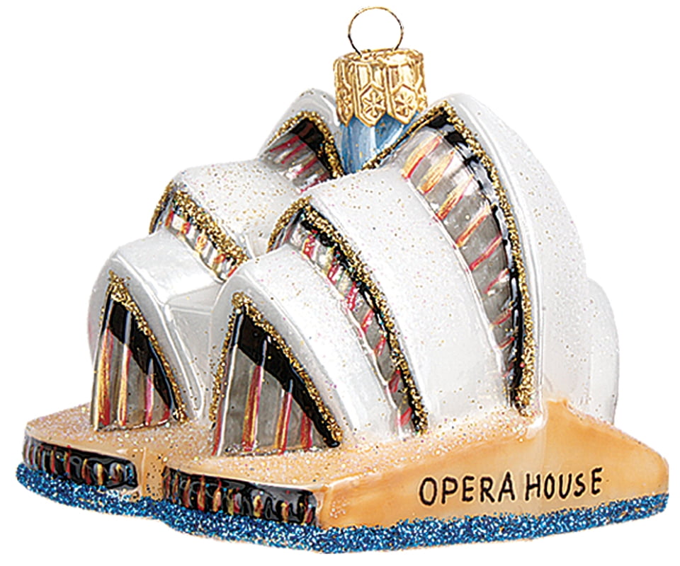 Sydney Opera House Australia Mini Polish Glass Christmas Ornament