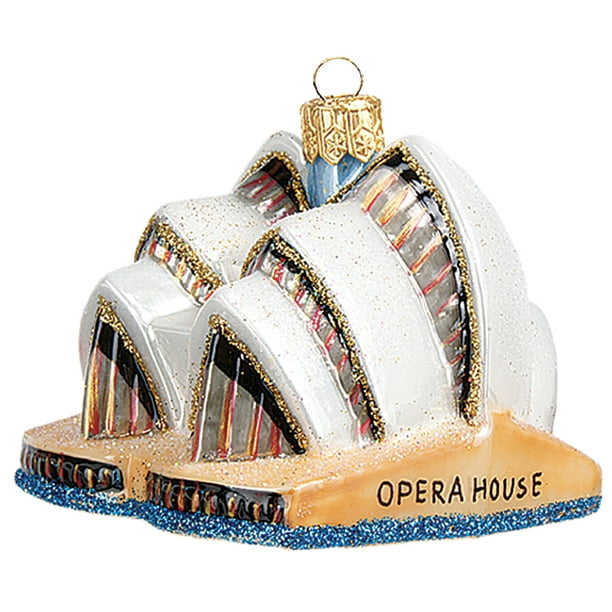 Sydney Opera House Australia Mini Polish Glass Christmas Ornament