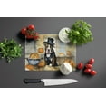 thumbnail image 3 of Pit Bull Terrier Fall Kitchen Pumpkins Glass Cutting Board Large 12 in x 15 in, 3 of 5