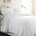 thumbnail image 2 of Simply Soft Quilted Coverlet Set Herring Patterned , King/California King, White, 2 of 3