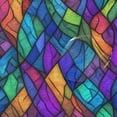 thumbnail image 4 of Yayeee Shower Curtain with Hooks 72"x72" Waterproof Fabric Bathroom Hanging Decor, Vibrant Stained Glass Pattern, 4 of 5