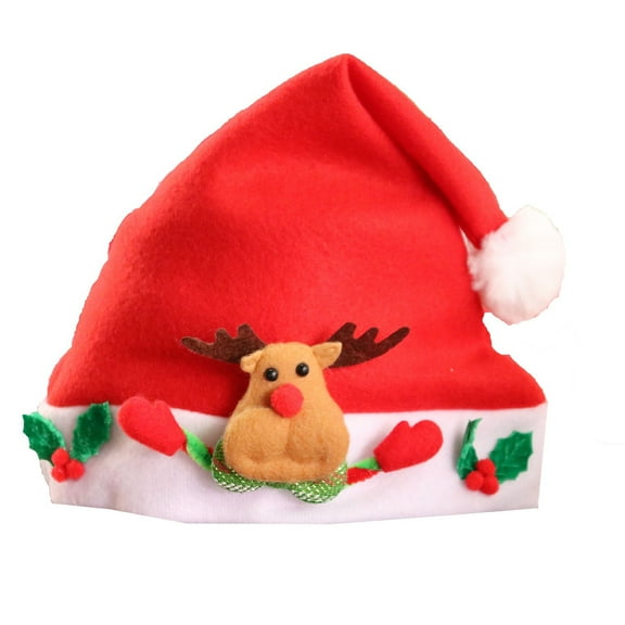 Lovely Holiday Christmas Hats Funny Shape Christmas Hats Adjustable Santa Hats for Seasonal Parties and Outings