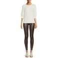 thumbnail image 3 of Time and Tru Women's Faux Leather Leggings, Full Length, Sizes XS-XXXL, 3 of 5