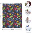 thumbnail image 4 of DarkBlue Dinosaurs InSpace Pattern Blanket,Comfortable Soft Flannel Throw Blanket,All Season,Warm Lightweight Blankets for Sofa Bed Couch Living Room Chair,30"x40", 4 of 4