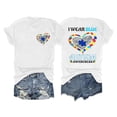 thumbnail image 5 of CHENge Autism Awareness Shirt Women Autism Acceptance Mom Shirts Graphic Mental Health T-Shirt Inspirational Short Sleeve Top, 5 of 5