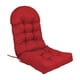 thumbnail image 3 of Cojín de silla de respaldo alto impermeable para exteriores, cojín de respaldo para silla de patio Rojo, 3 of 9