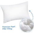 thumbnail image 3 of Toddler Pillow with Satin Pillowcase. Baby Toddler Pillows for Sleeping 13" x 18" Soft Supportive Pillow for Small Kids. Perfect for Travel. Nap. Toddler Cot. Bed Set. Daycare. Pink, 3 of 3