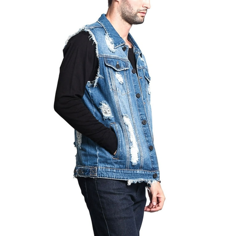 Biker jean clearance vest