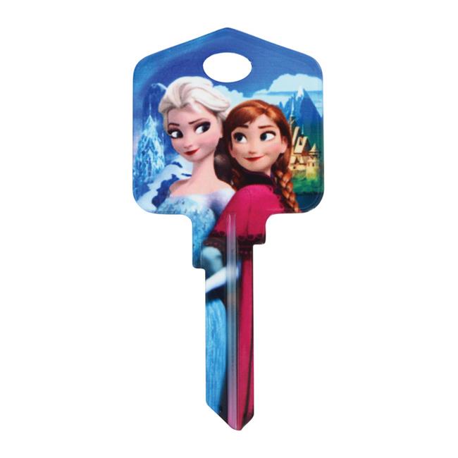 Disney Frozen House & Padlock Blank Single Sided Universal Key Pack of 5