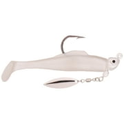 Strike King Speckled Trout Magic 1/4 oz Jig Head Pearl Spinnerbait Lure