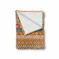 thumbnail image 2 of Aztec Soft Flannel Fleece Throw Blanket, Native Folk Pattern Funky Earth Tones Ornamental Culture Pattern, Cozy Plush for Indoor and Outdoor Use, 50" x 60", Multicolor, by Ambesonne, 2 of 6