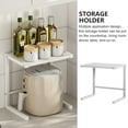 thumbnail image 3 of Raindrops 1Pcs Microwave Stand Countertop Organizer White Kitchen Storage Rack, 3 of 8