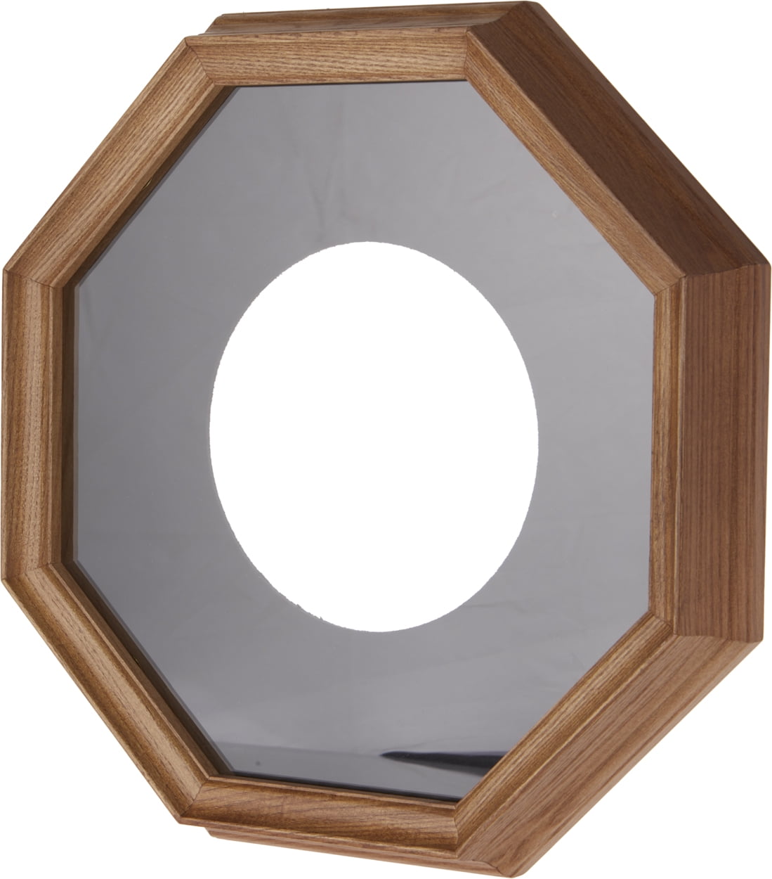 Bard's Glass Front Dark Wood Wall Mountable Plate Frame, 13" H x 13" W