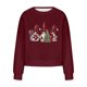 thumbnail image 4 of Pntutb Mujer Casual Moda Suelta Navidad Estampado Manga Larga Corto Cuello Redondo top Pntutb Pntutb-5953, 4 of 4