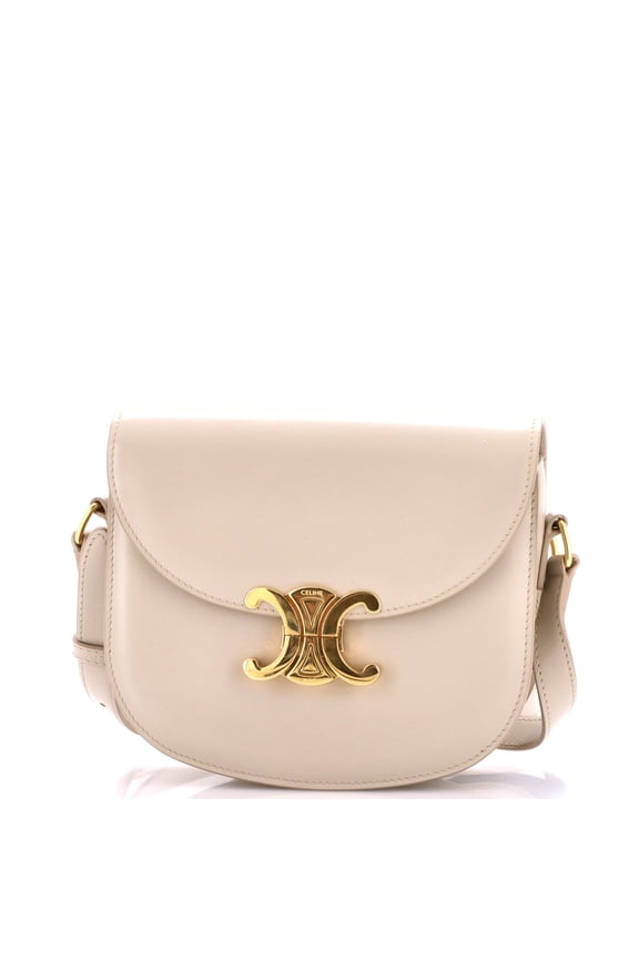 Pre-Owned Triomphe Besace Clea Flap Bag Leather By Rebag